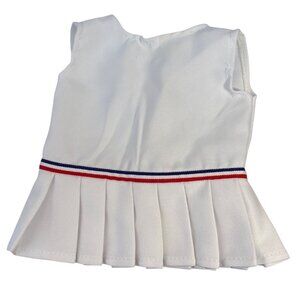 Cabbage Patch Doll Tennis Dress With Red & Blue Trim Pleated Skirt